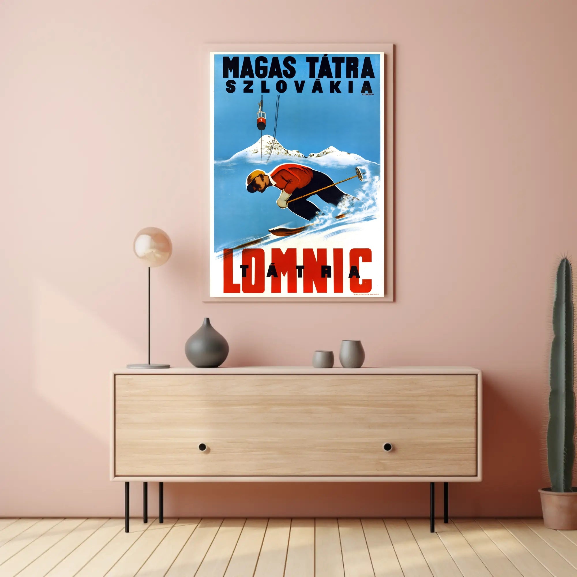 Skiing in the High Tatras Poster PosterGoat