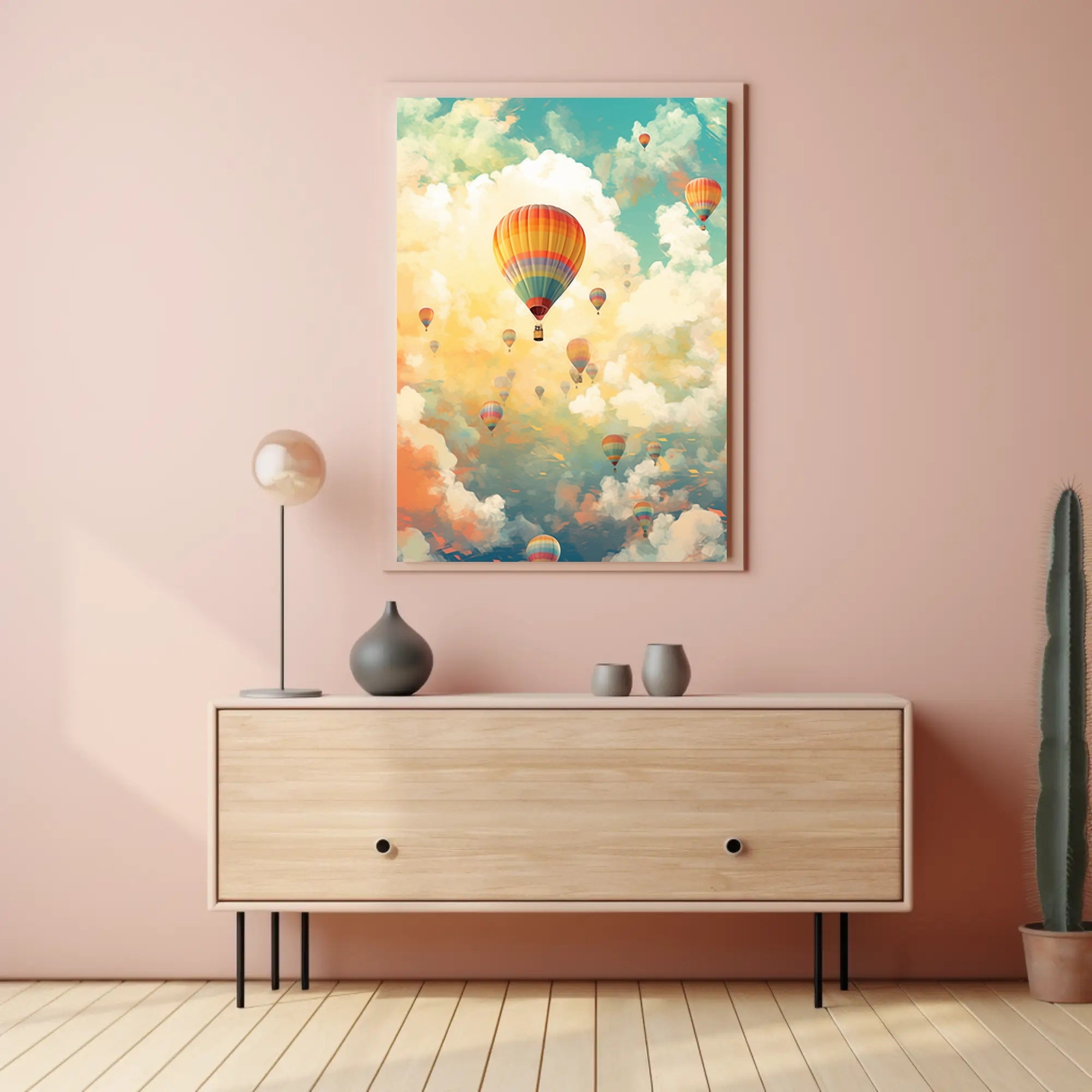 Skyward Journey Travel Poster Art Print Decor for Wanderlust Lovers