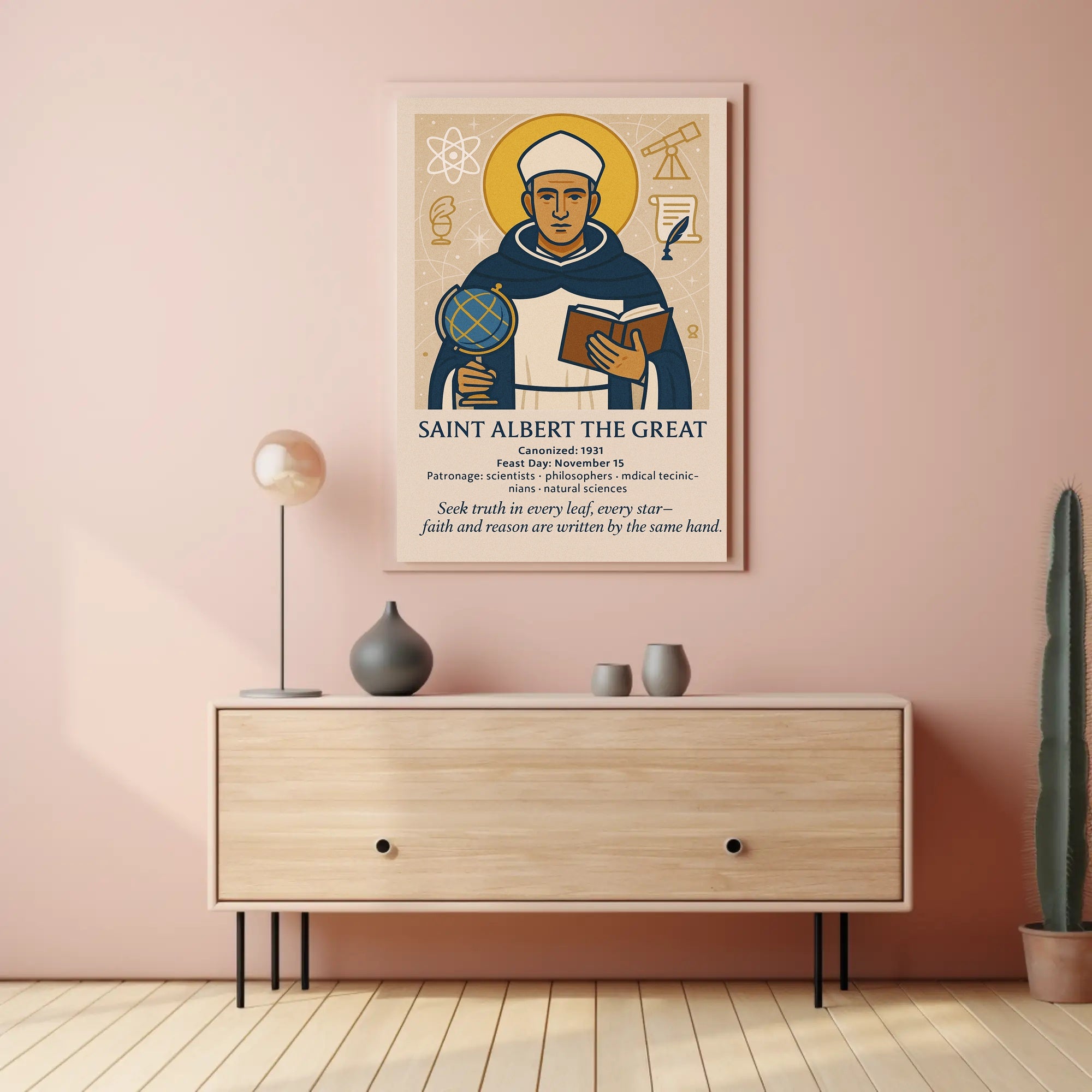 Saint Albert the Great Poster PosterGoat