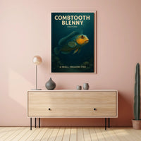 Combtooth Blenny A Small, Engaging Fish Poster PosterGoat
