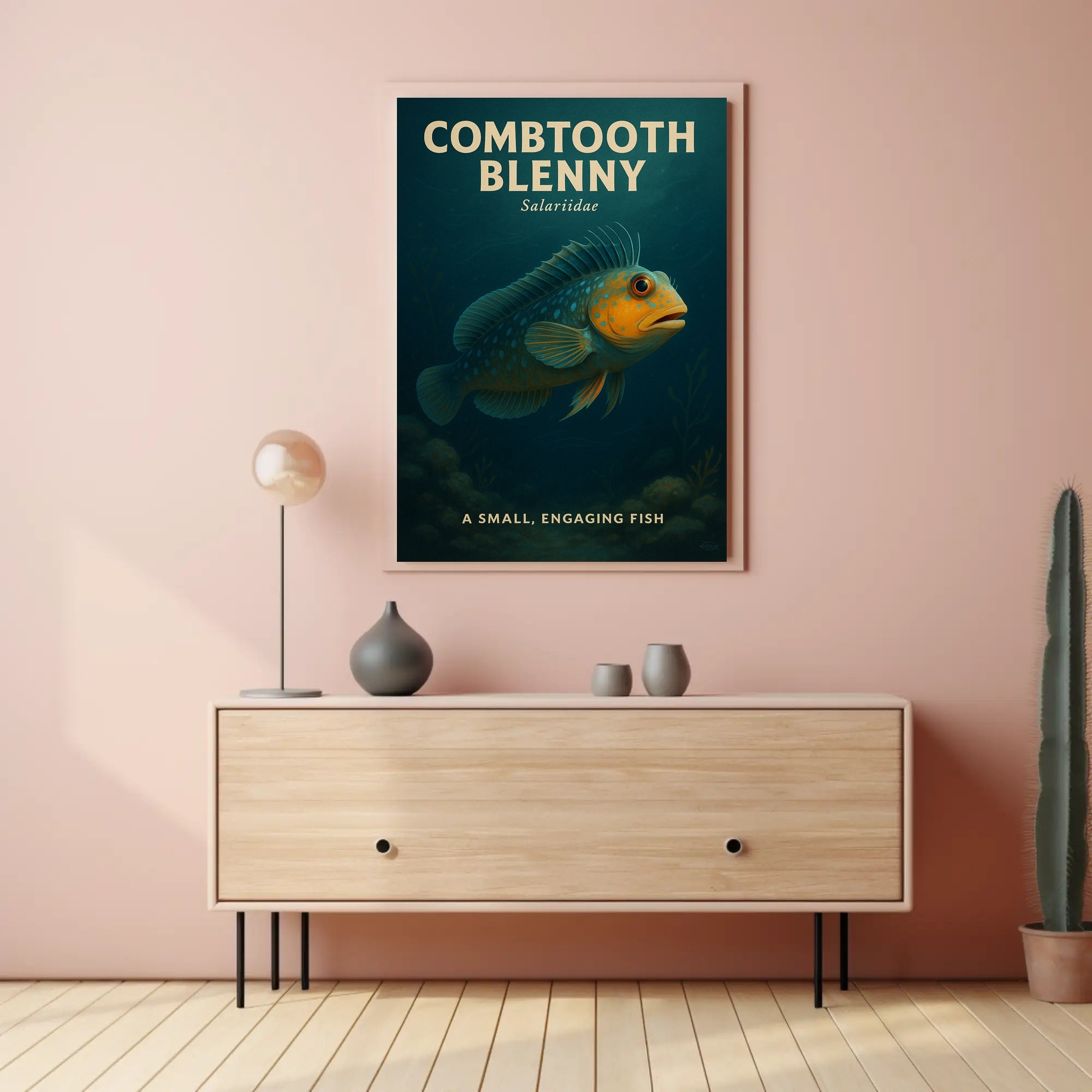 Combtooth Blenny A Small, Engaging Fish Poster PosterGoat