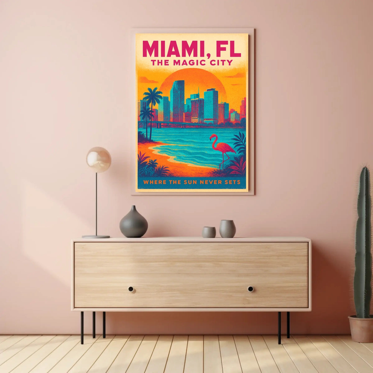 Miami, FL The Magic City Poster