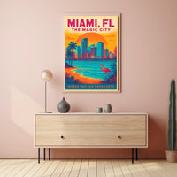 Miami, FL The Magic City Poster