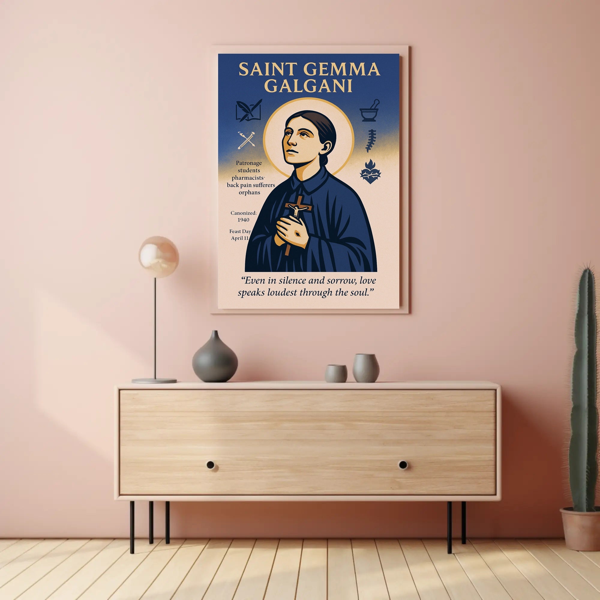 Saint Gemma Galgani Poster PosterGoat