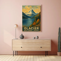 Glacier National Park Scenic Wilderness Inspiring Wanderlust Home Decor Collectors Poster