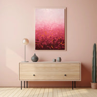 Abstract Pink Landscape Poster Modern Wall Art