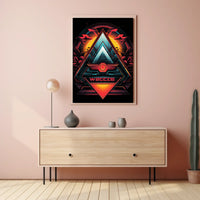 Geometric Sunrise Poster