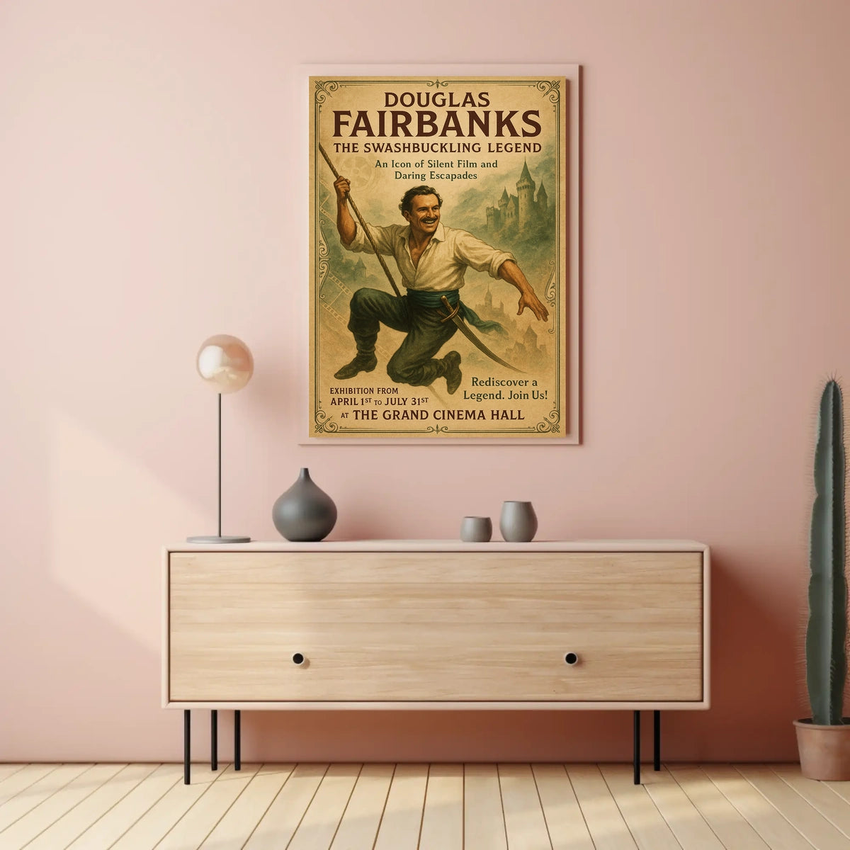 Douglas Fairbanks The Swashbuckling Legend Poster