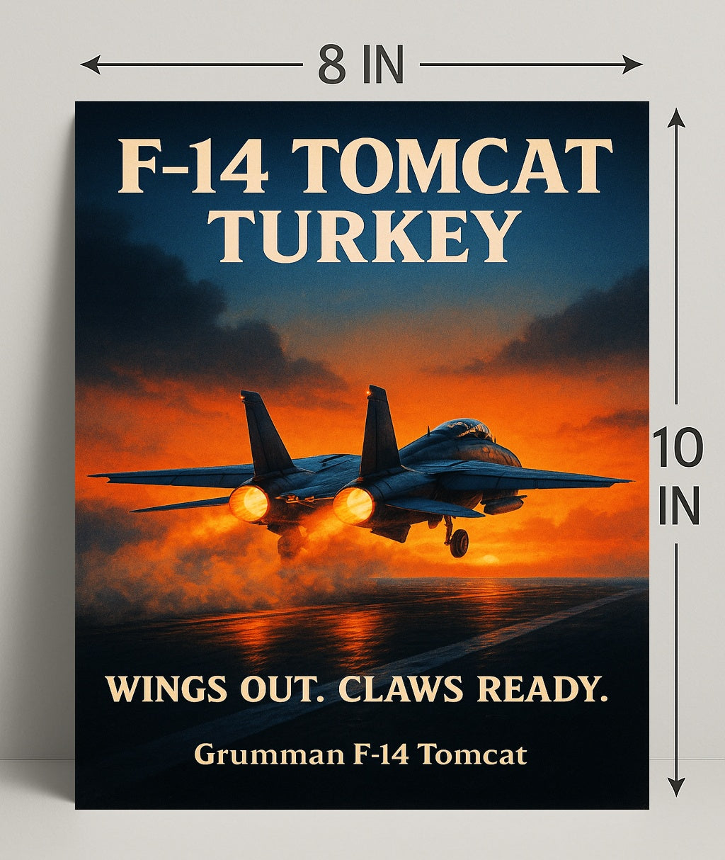 F-14 Tomcat Soaring High Poster PosterGoat