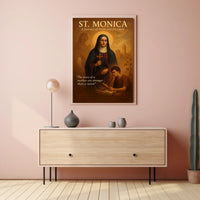 St. Monica A Journey of Faith and Devotion Poster