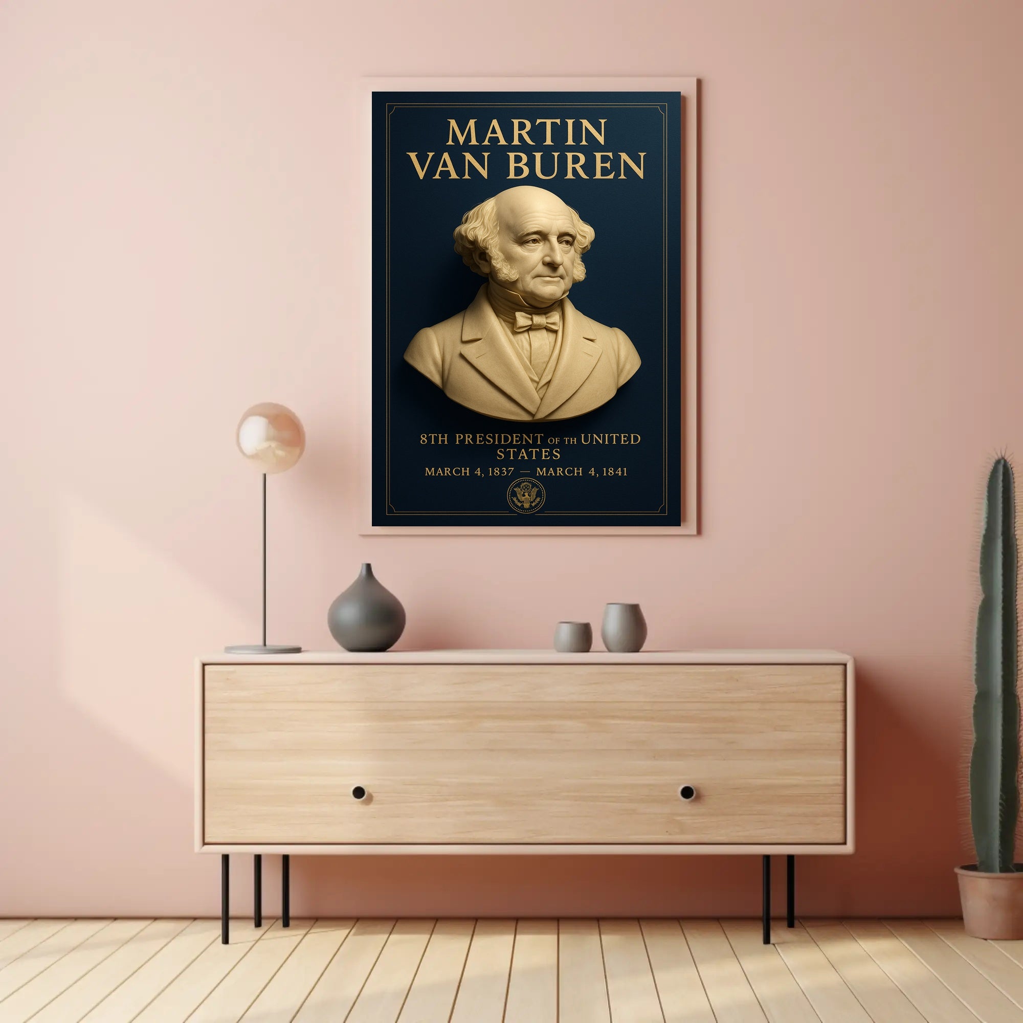 Martin Van Buren Presidential Historical Poster PosterGoat