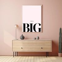 THINK BIG Minimalist Motivational or Quote Poster PosterGoat