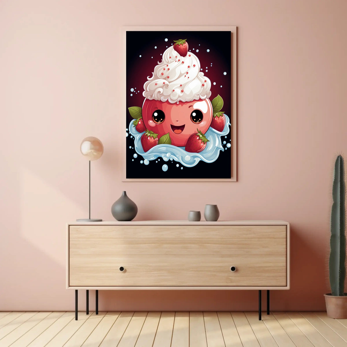Sweet Delight Poster Whimsical Dreamscape Wall Art Print