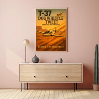 Cessna T-37 Dragonfly Illustrated Military Recruitment Poster