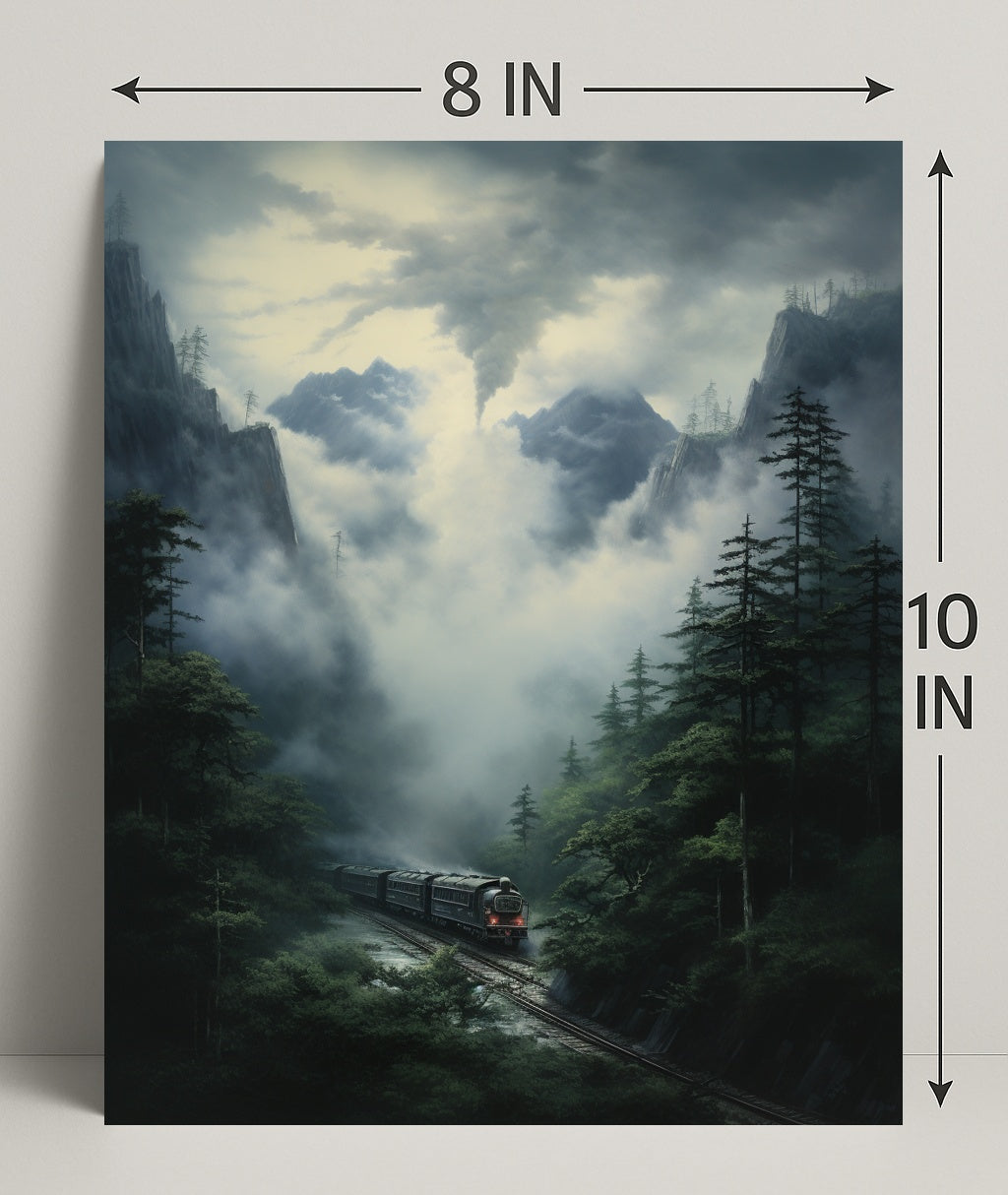 Journey Through The Misty Mountains Poster PosterGoat