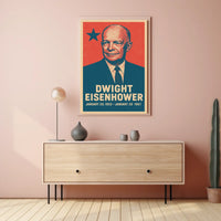 Eisenhower Nostalgic Patriotic Retro Poster