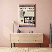 Hungry Men Can't Fight WWII Conservation Poster