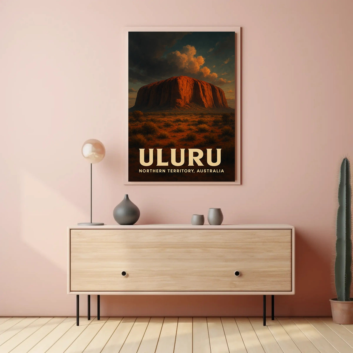Uluru Australia Outback Sunset Decor Lovers Poster
