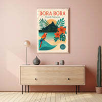 Bora Bora Tropical Escape Travel Poster PosterGoat