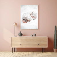Arctic Wolf Serenity in Snowy Wilderness Poster