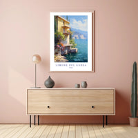 Limone del Garda Italian Escape Travel Poster PosterGoat