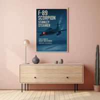 F-89 Scorpion Cold War Jet Art Print Military Poster