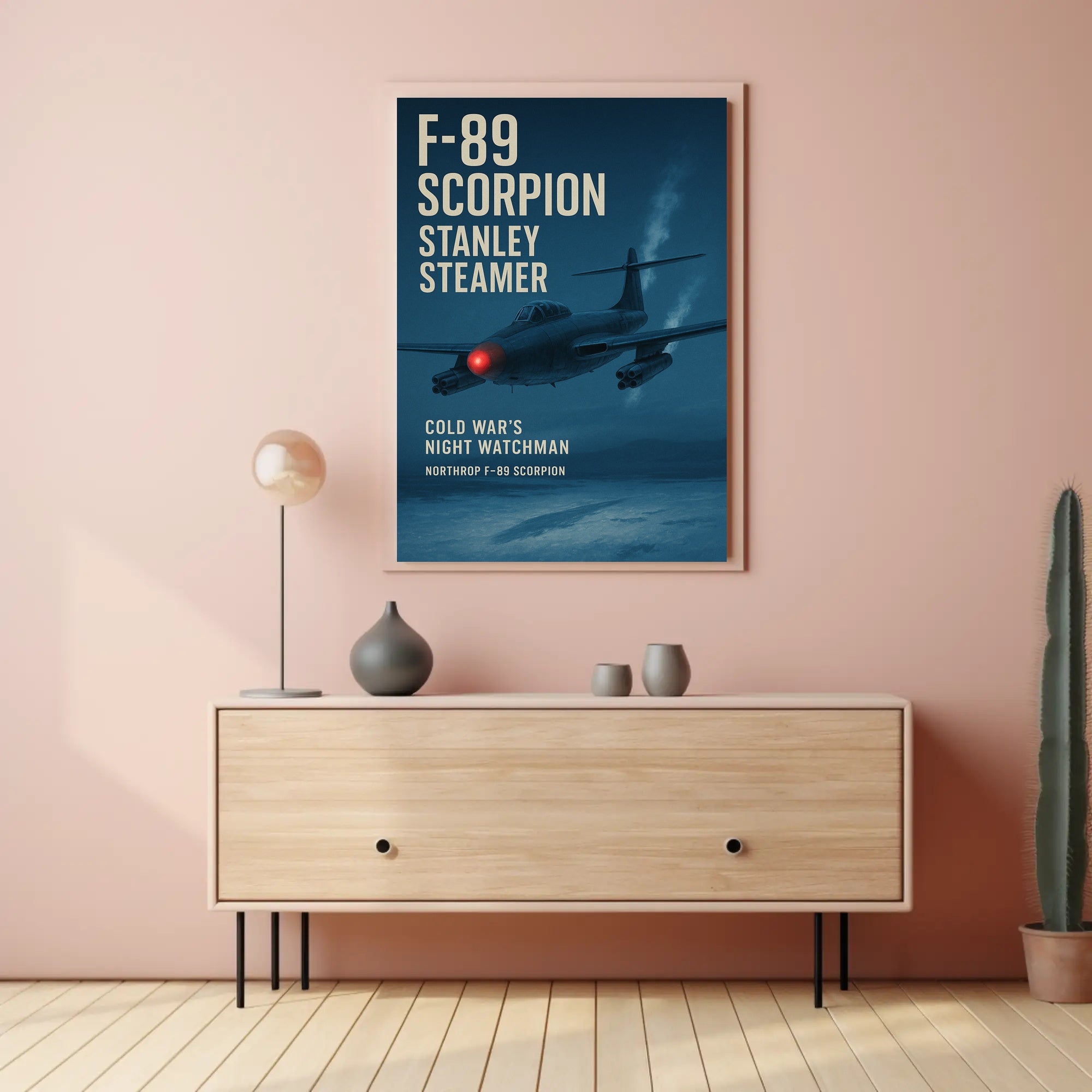 F-89 Scorpion Cold War Jet Art Print Military Poster