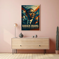 Obama Era Presidential Portrait Art Poster