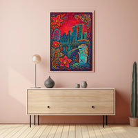 Vibrant Singapore Skyline Poster
