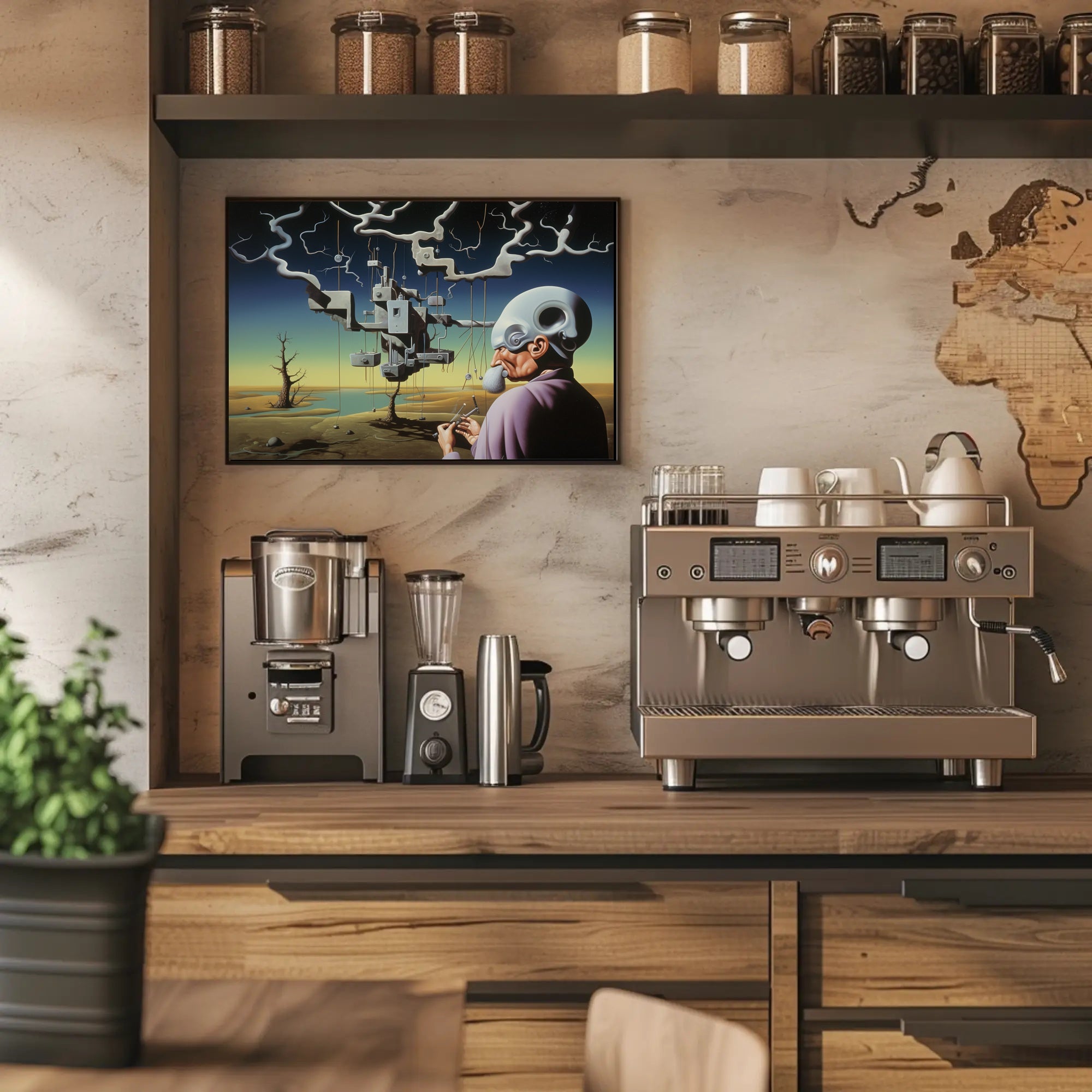 Futuristic Invention Abstract Surreal Art Sci-Fi Poster