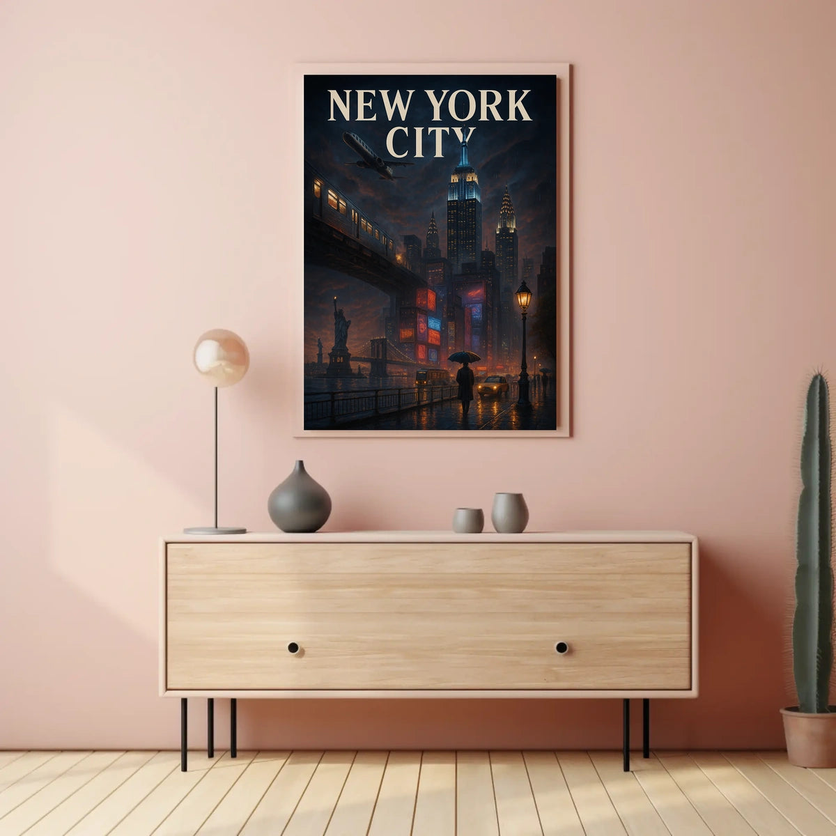 New York City Nightscape Poster