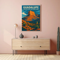 Guadalupe Mountains National Park Scenic Wanderlust Poster