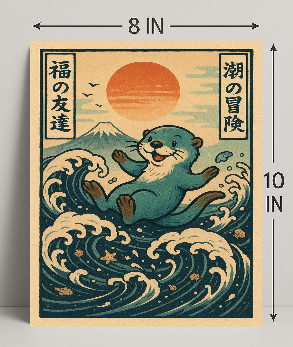 Otters Ocean Adventure Poster PosterGoat