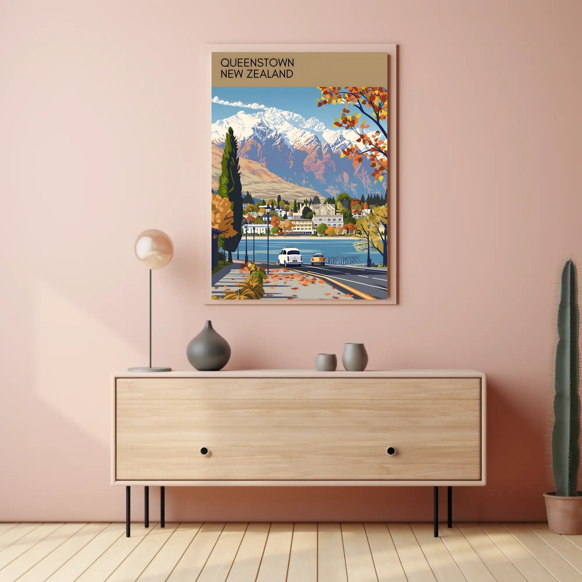 Scenic View of Queenstown Poster