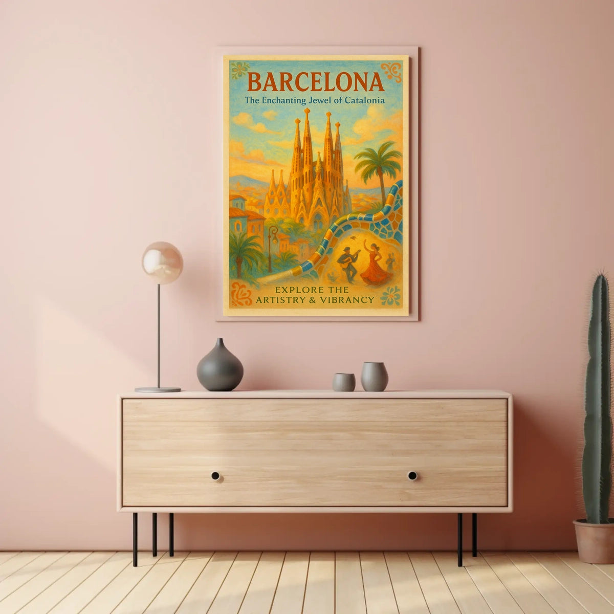 Barcelona The Enchanting Jewel of Catalonia Poster