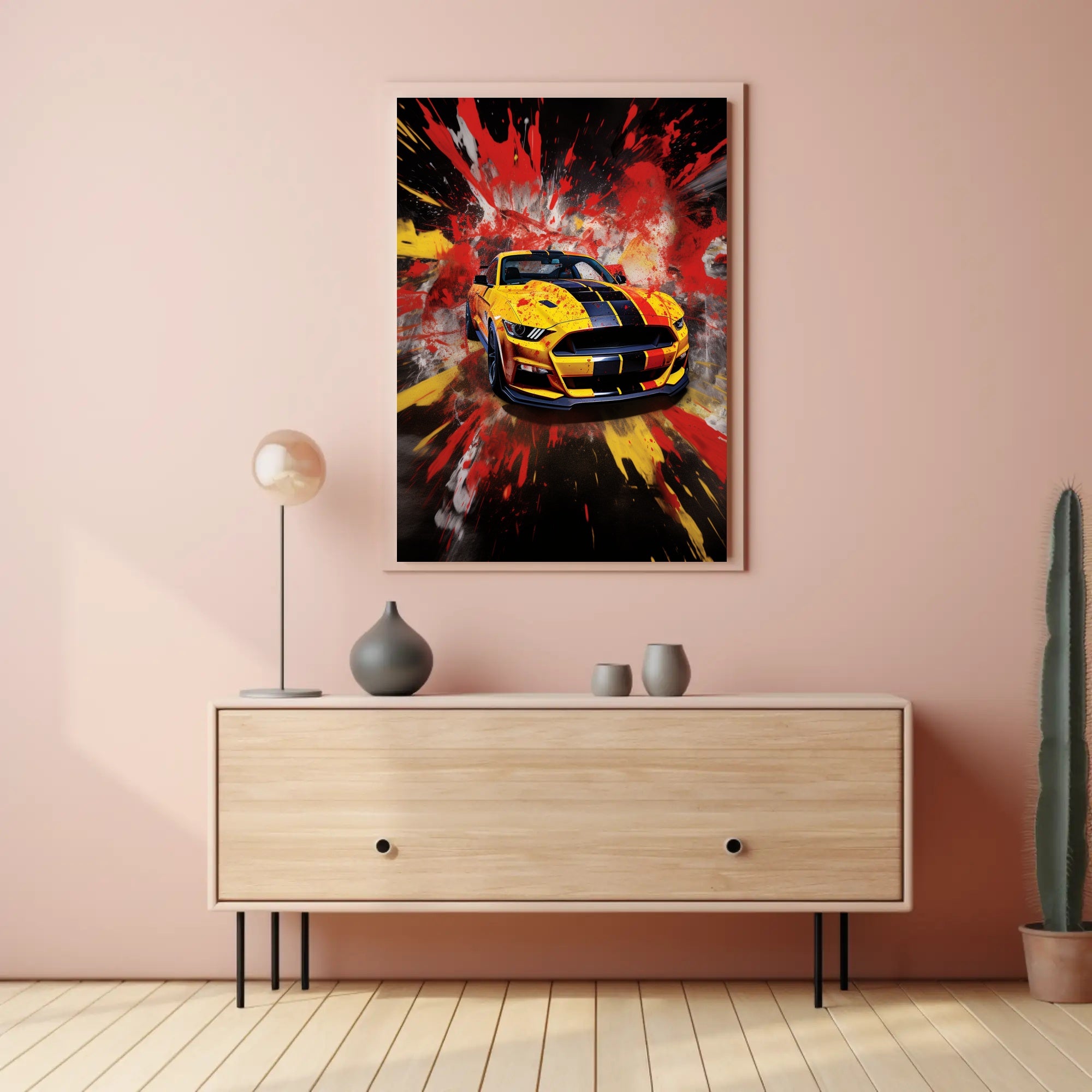 Vibrant Speed Explosion Poster PosterGoat