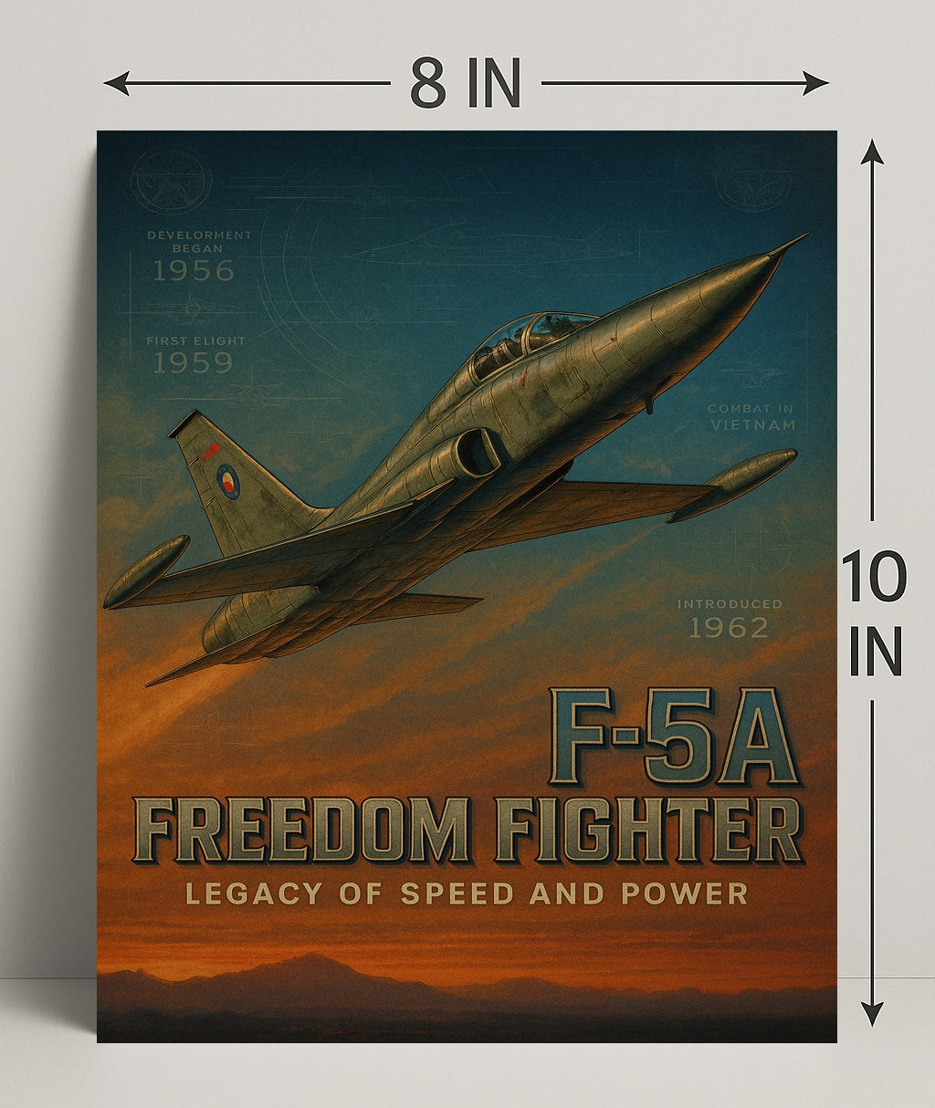 F-5A Freedom Fighter Poster PosterGoat