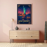 New Jersey Iconic Landmarks Poster