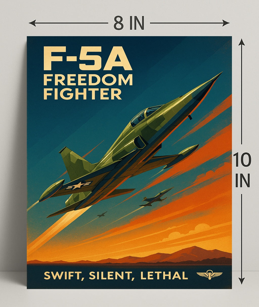 F-5A Freedom Fighter Poster PosterGoat