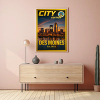 Des Moines City Edition Poster