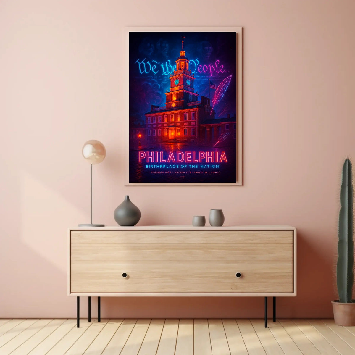 Philadelphia Birthplace of the Nation Poster