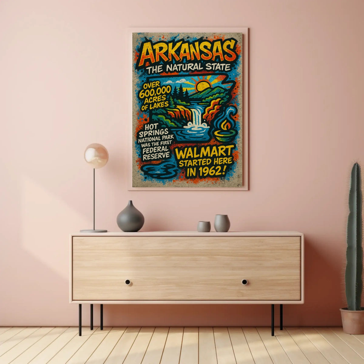 Arkansas The Natural State Poster