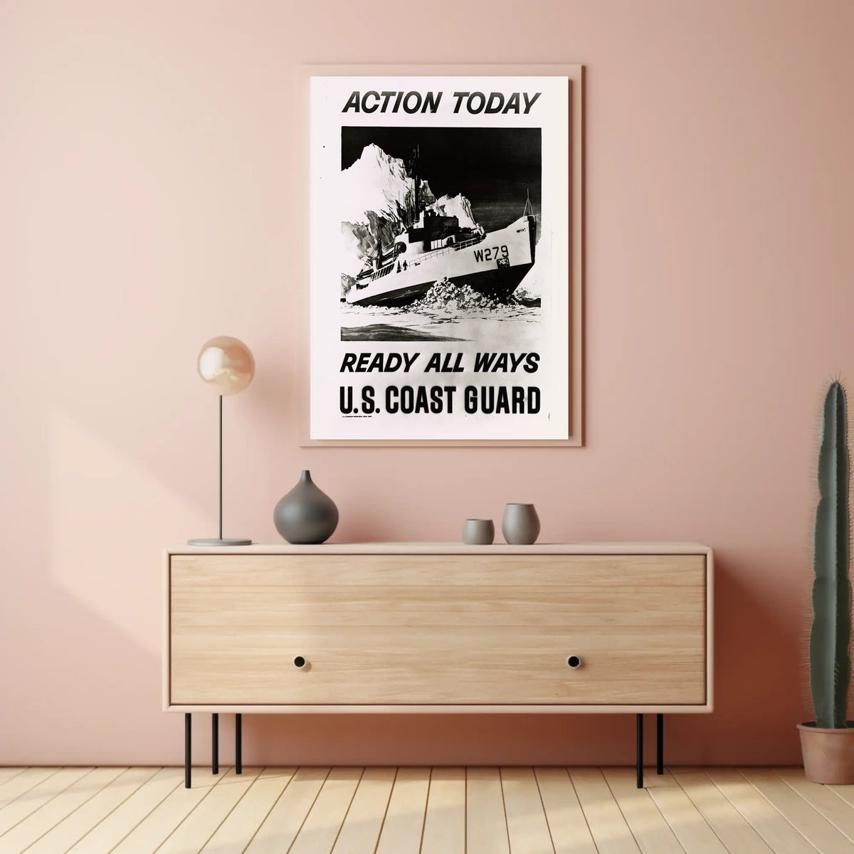 Coast Guard Ship in Ice Military Recruitment Poster