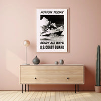 Coast Guard Ship in Ice Military Recruitment Poster