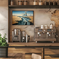 Surreal Desert Canyon Artistic Poster