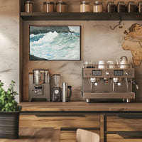 Dynamic Ocean Waves Watercolor Art - Artistic Poster