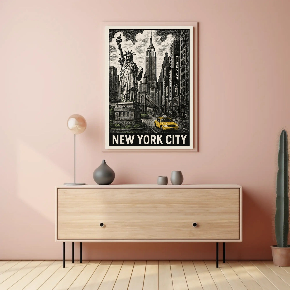 Iconic New York City Poster For Urban Decor Enthusiasts