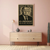 Donald Trump Patriot Visionary Expressionism Poster