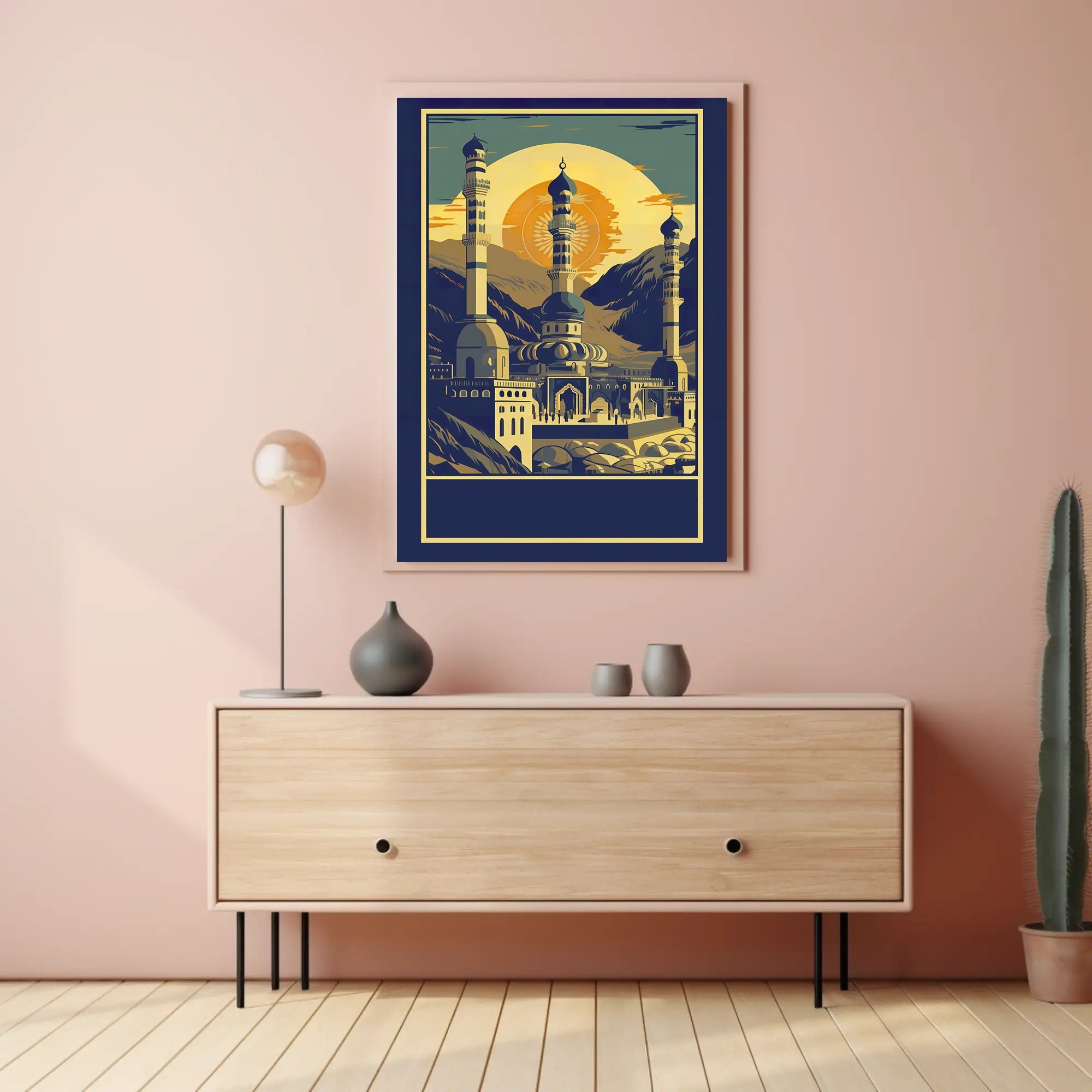 Majestic Mosque at Sunset Poster