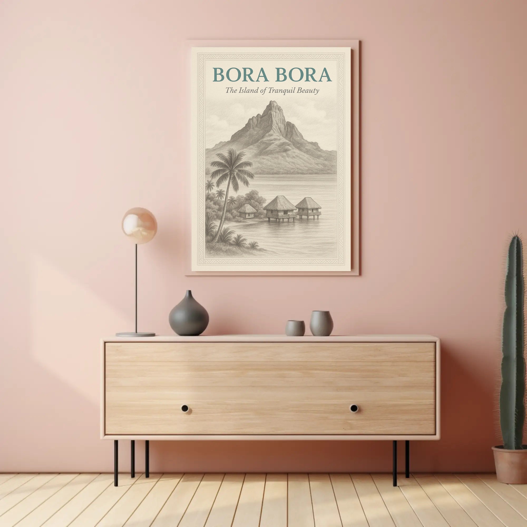 Bora Bora Vintage Travel Poster PosterGoat